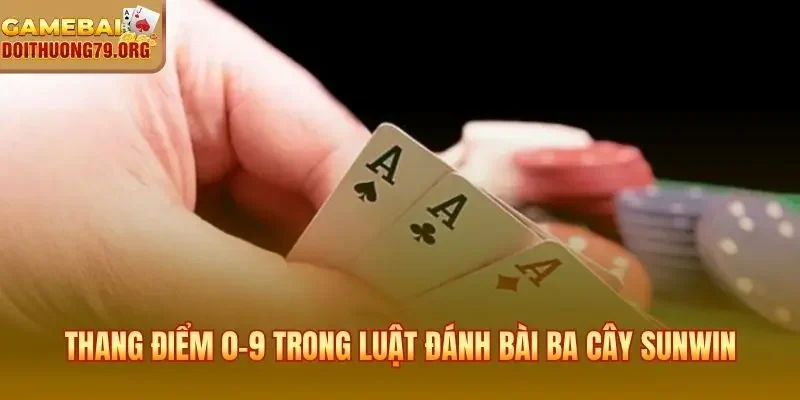 Luật Đánh Bài Ba Cây Sunwin - Sáp Liêng Ảnh Đánh Biên Ké Cửa 2 Thang điểm 0-9 và thứ bậc Sáp Liêng Ảnh trong luật đánh bài ba cây Sunwin